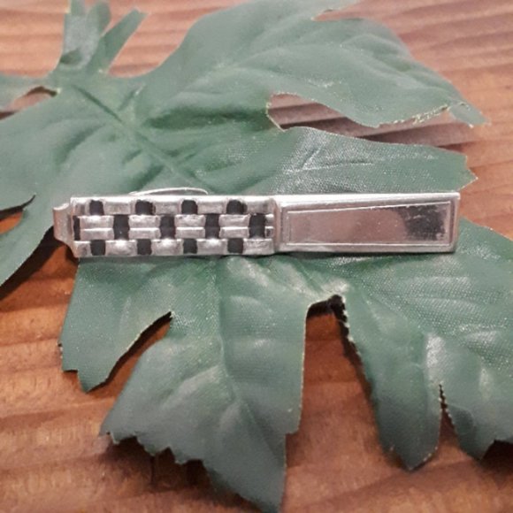 Tie Clip Vintage Zipper Design Tie Bar - Picture 3 of 5